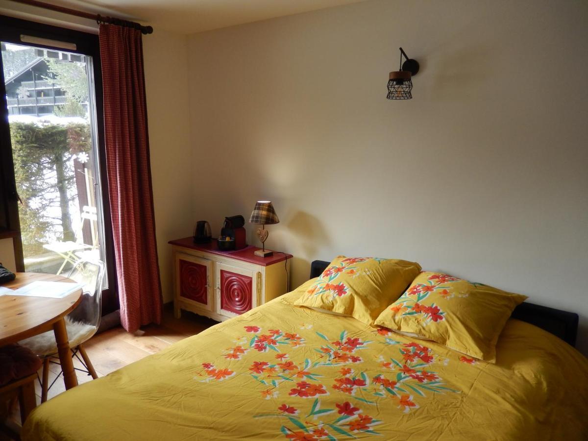 Studio Au Calme Avec Jardin Et Vue Mont-Blanc Chamonix Dış mekan fotoğraf